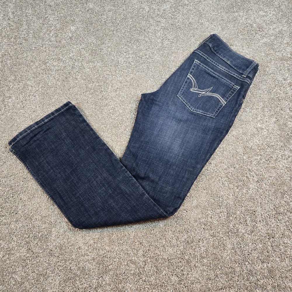 Wrangler Mid Rise Boot Cut Jeans 9/31 womans/ Juniors dark wash, stretch